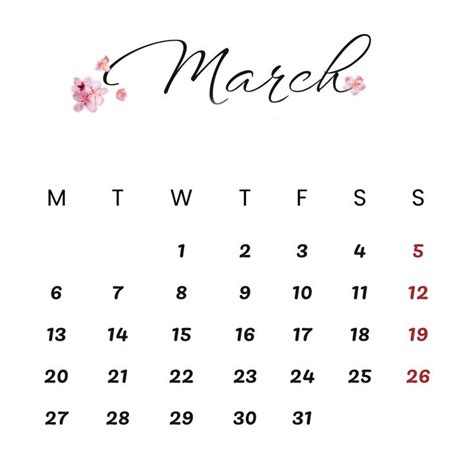 march 2023 calendar 413983981051211 by @pravi_k