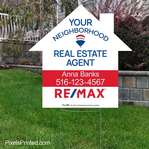 Remax Your Neighborhood Agent Yard Sign Pixelsprinted