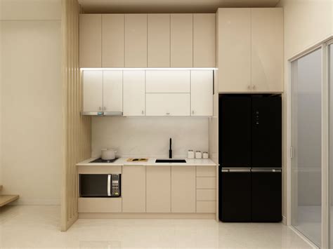 Simpel dan Bersih! Ruang Dapur dan Ruang Makan Gaya Modern - Jakarta