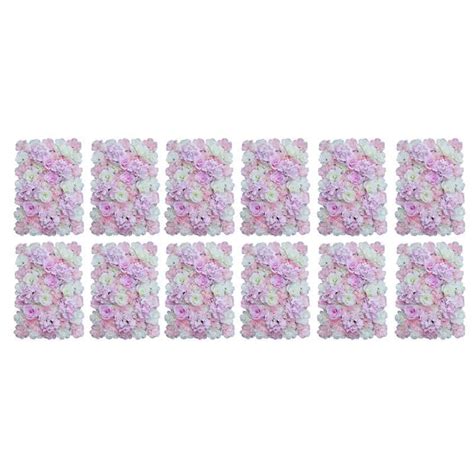 Jual X Silk Hydrangea Rose Flower Wall Panel Wedding Backdrop Decor