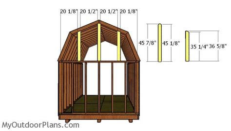 8x14 Gambrel Shed Roof Plans Myoutdoorplans