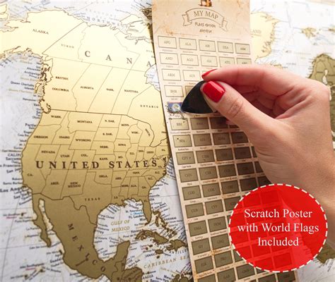 Personalized Scratch World Map Custom Large Scratch off Map in - Etsy