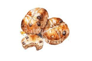 Hot Cross Buns Clipart Png Set Graphic By Patternexus Creative Fabrica