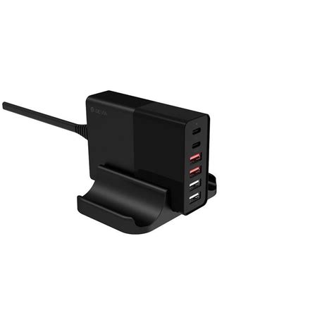 Devia Βάση Φόρτισης με 4 Θύρες Usb A και 2 Θύρες Usb C 75w Power