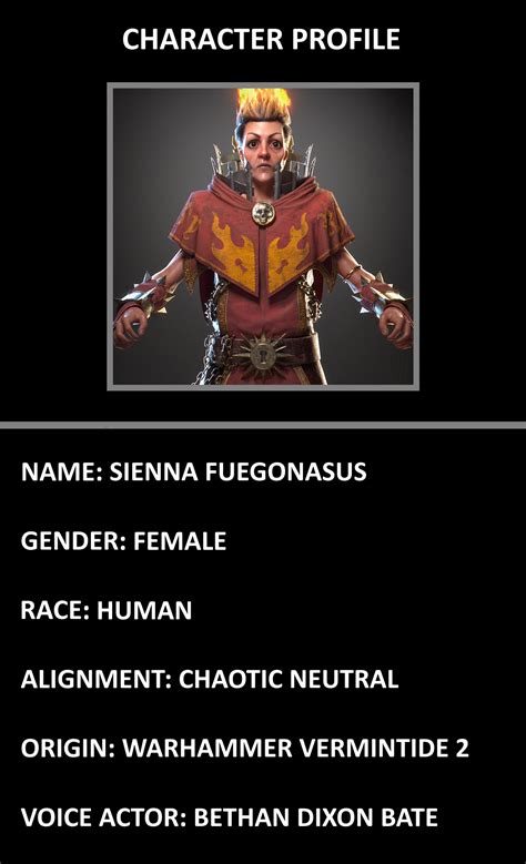 Character Profile Sienna Fuegonasus By Screwbattle On Deviantart