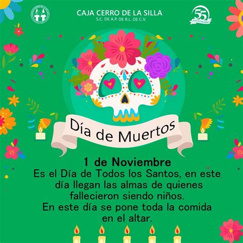 1 De Noviembre Dia De Muertos Dia De Todos Los Santos 1 De Noviembre