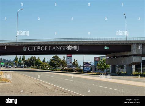 Welcome To The City Of Langley Langley British Columbia Canada Stock