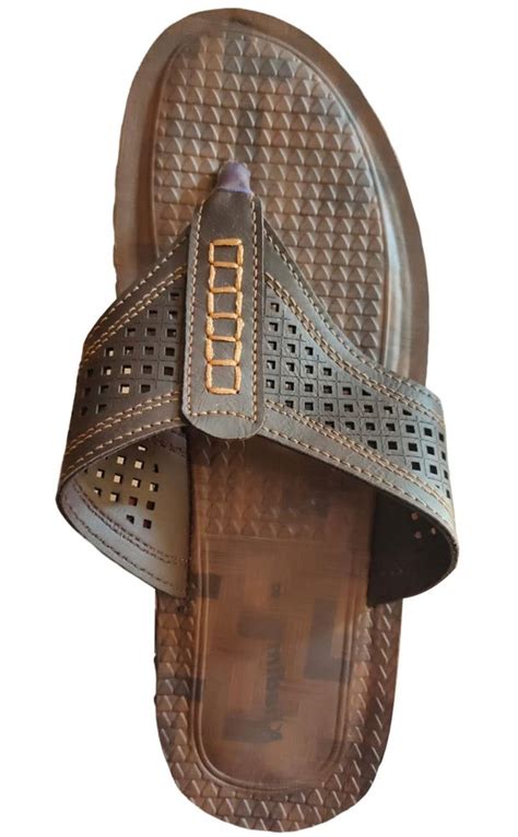 PU Brown Men Slipper At Rs 110 Pair PU Gents Slipper In Indore ID