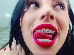 Sexy Latina With Red Lips And Metal Braces Super Hot PornZog Free Porn Clips