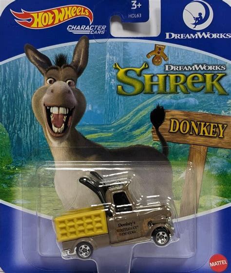 Hot Wheels Character Car Donkey Scale Dreamworks Mattel Walmart
