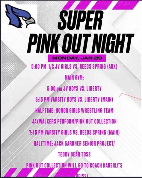 Super Pink Out Night Rebroadcast Available Game Link