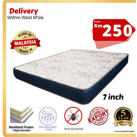mattress   high density foam mattress  years warranty shopee