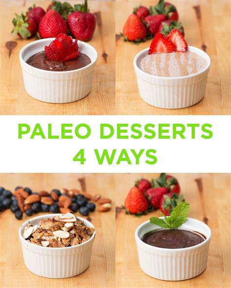 4 Paleo Desserts Paleodieting Paleo Dessert Food How To Eat Paleo