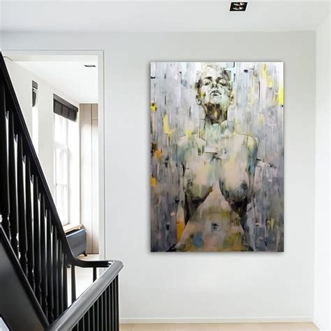 Female Body Naked Canvas Wall Art Woman Body Naked Wall Etsy