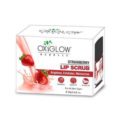 Strawberry Lip Scrub Brightens Exfoliates And Moisturizes Oxyglow