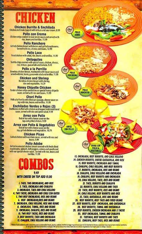 Menu Don Patron Mexican Grill Of Hudson