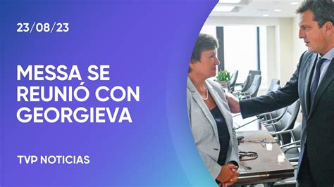 Sergio Massa Se Reunió Con Kristalina Georgieva Tras La Aprobación Del