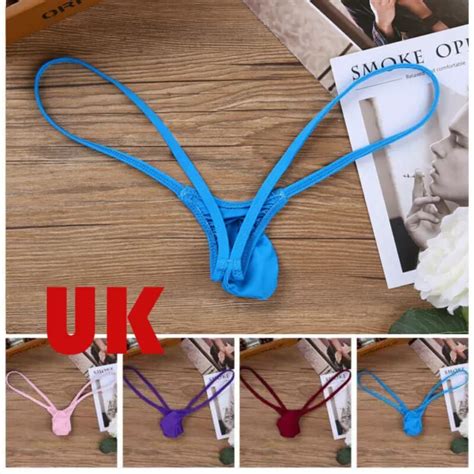 UK SEXY MENS Lingerie Micro Mini Thong G String Bikini Underwear T Back Briefs PicClick UK