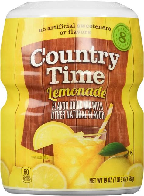 Country Time Lemonade Flavoured Drink Mix Lemonade Powder 538 G