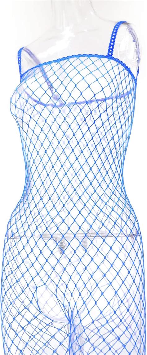 Amazon chu U chu Lingerie Collection フィッシュネットボディストッキング FBS 004 ブルー スケスケ セクシーランジェリー chu U