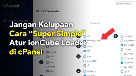 Cara Install IonCube Loader Di CPanel Easy Banget YouTube