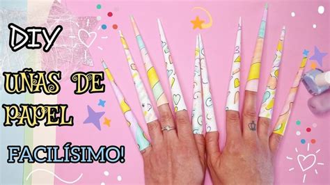 C Mo Hacer U As De Papel How To Make Paper Nails Manualidad F Cil