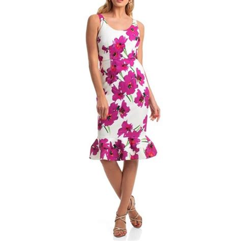 Trina Trina Turk Nwt Floral Print Sheath Dress Nwt Size Printed