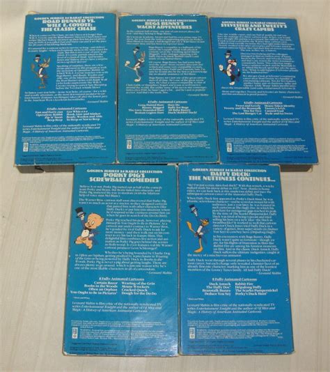 Warner Bros Cartoons Golden Jubilee 24 Karat Collection VHS Tapes Lot