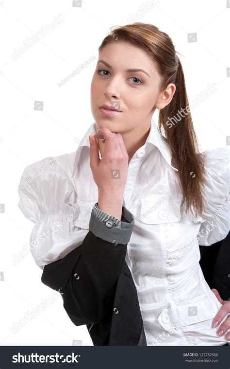 Beautiful Sexual Girl Brunette Pose On Stock Photo Shutterstock