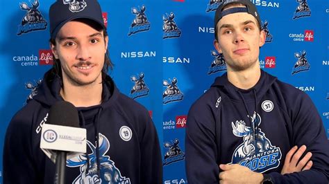 Manitoba Moose Practice Report Media Nikita Chibrikov And Henri