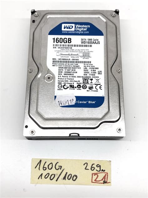 Western Digital Caviar Blue 160GB SATA HDD használt merevlem