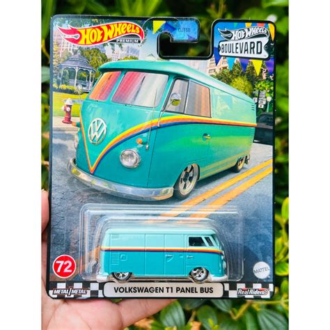 Hobby Store Xe M H Nh Hot Wheels Premium Boulevard Volkswagen T Panel Bus Xanh Mint Shopee