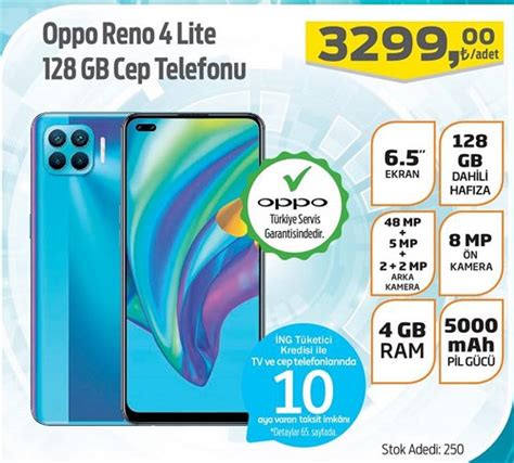 Oppo Reno 4 Lite 128 Gb Cep Telefonu İndirimde Market