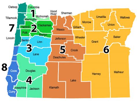 Map Oregon By County Map Of Counties Around London