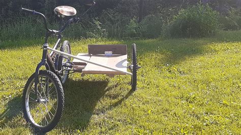 обзор на велосипед с самодельной коляской - YouTube
