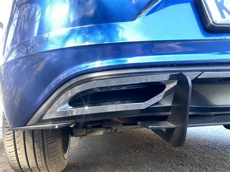 Vw Polo 8 Tsi To R Line Upgrade Rear Diffuser Chrome Trimming
