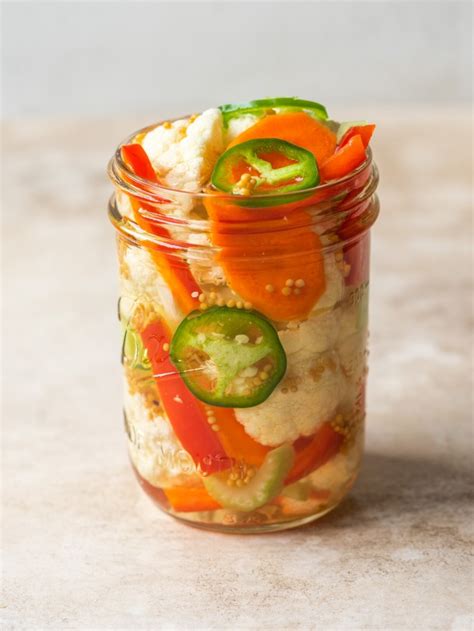 Easy Giardiniera Recipe Quick Pickled Veggies