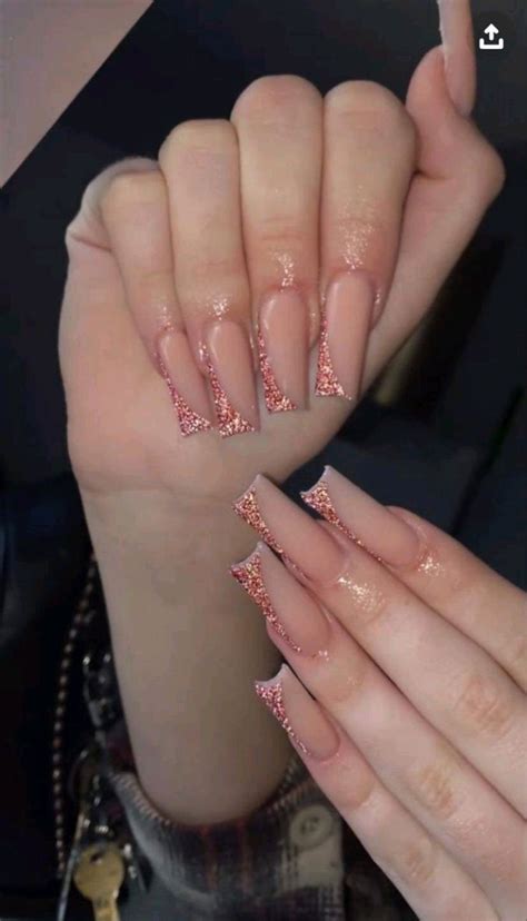 hermosas uñas nude Manicura de uñas Uñas acrílicas cuadradas largas Uñas de gel