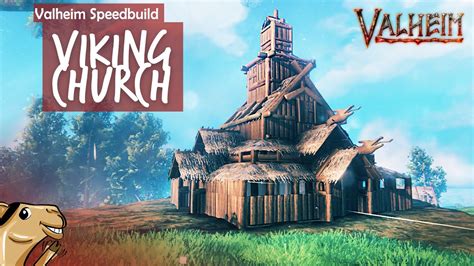 Valheim VIKING CHURCH Base Speedbuild Time Lapse Valheim Build