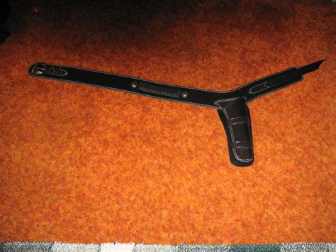 White Stitched Western Drop Loop Gun Belt And Holster Our Leatherwork