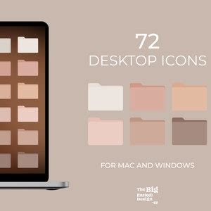 Aesthetic Nude Neutral Desktop Folder And Document Icons Pack Macos
