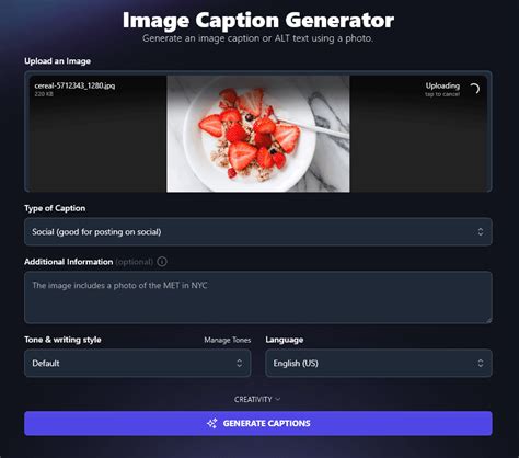 ai image  generator instant alt text captions