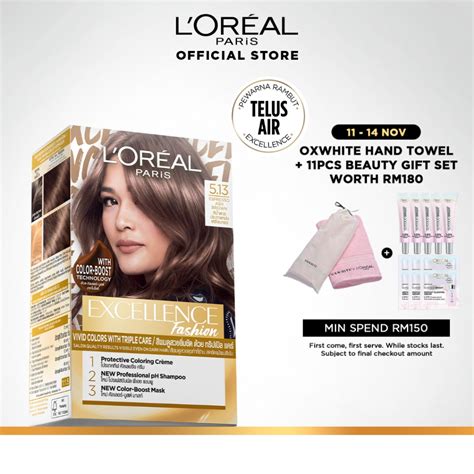 L Oreal Paris Excellence Fashion Hair Color Ashy Nude Brown Water Permeable Hair Dye