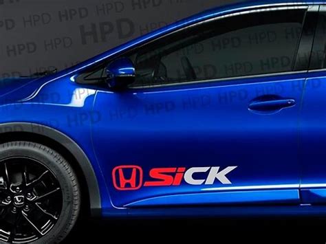 Csk Honda Civic 42 Sticker Vinyl Decal Vehicle Car Wall