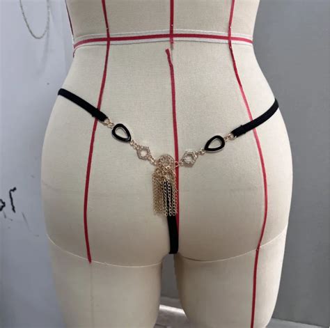 Sexy Panty Mature G String Jewelry Low Rise Diamond Panties