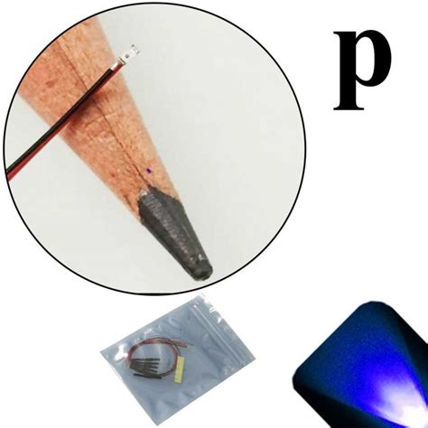 12v 0402 Pico Smd Wide Angle Pre Wired Led Blue Ultra Bright
