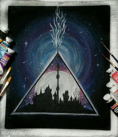 Harry Potter Inspired Acrylic Painting On Canvas Canvas Painting