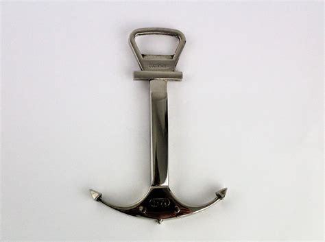 Vintage Nautical Anchor Bottle Opener With Hidden Corkscrew