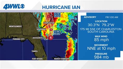 Wwl Tv Weather On Twitter Here Is The Latest On Ian More