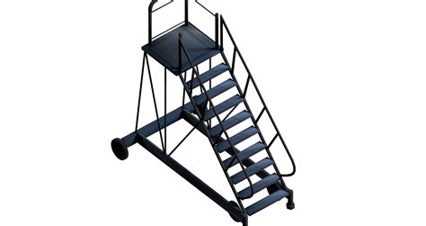 3d Model Industrial Metal Wheeled Platform Turbosquid 2066497